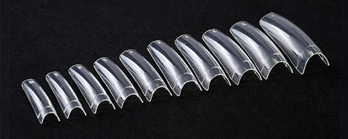 Clear 500 шт накладные ногти прозрачные/натуральные/белые половинные покрытия для французских ногтей u-образные акриловые УФ-гелевые маникюрные накладные ногти художественные советы MAFANAILS - Цвет: Clear