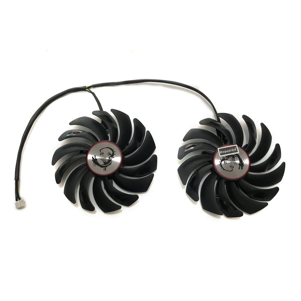 Кулер для компьютерного радиатора 2 шт./лот вентиляторы RX470 охлаждающий
