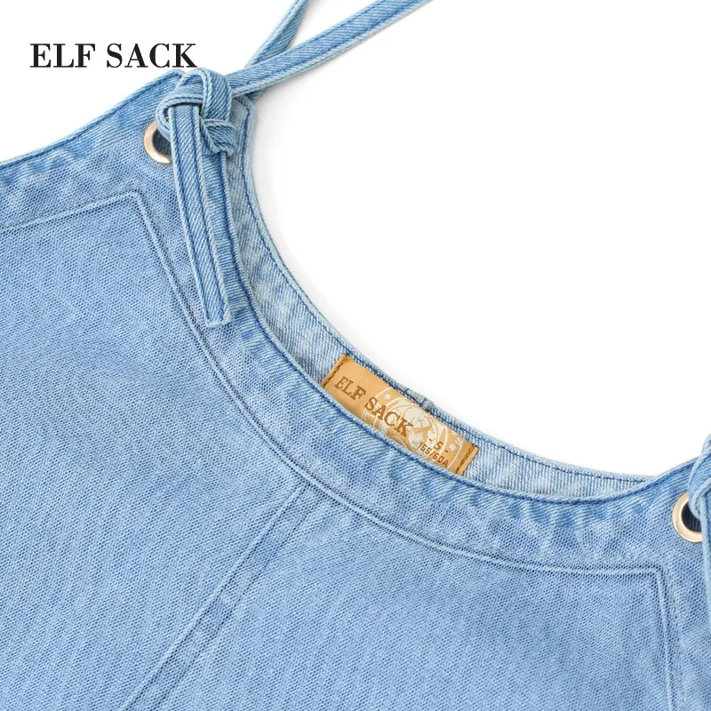 Платье ELFSACK хлопковое повседневное стильное без рукавов|Женские платья| |