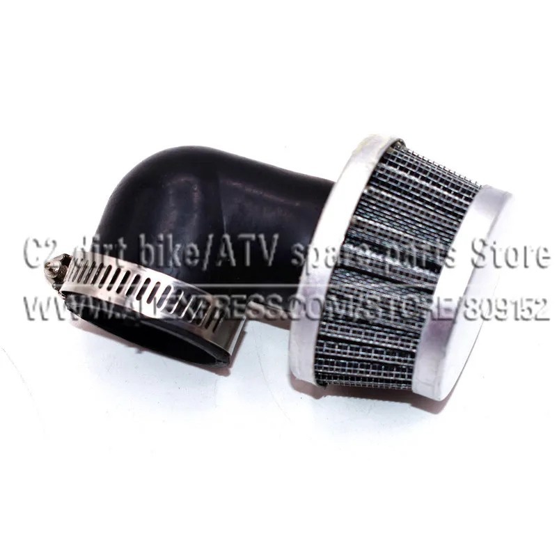 35mm Air Filter 90 degree right angle pod Wire mesh material for small dirt bike pit ATV Scooter use | Автомобили и мотоциклы
