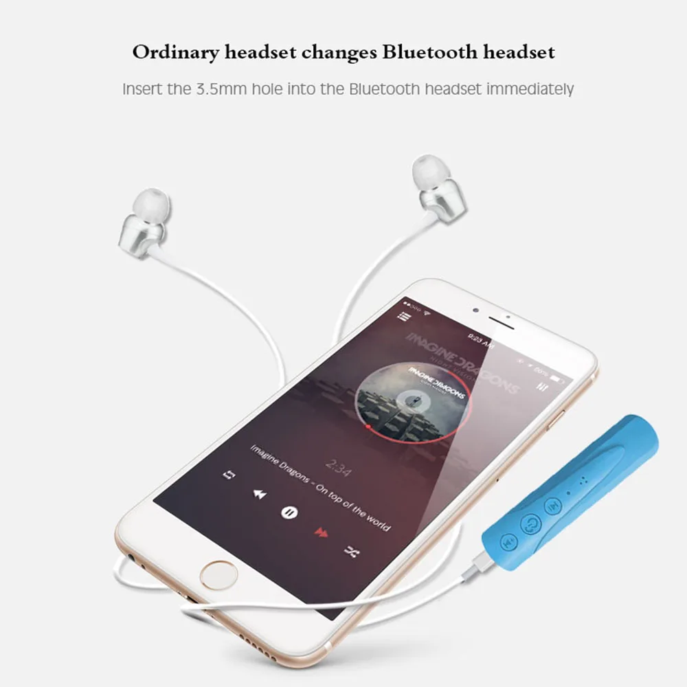 Bluetooth адаптер Hevaral приемник 3 5 мм Aux Цветной Автомобильный музыкальный аудио для