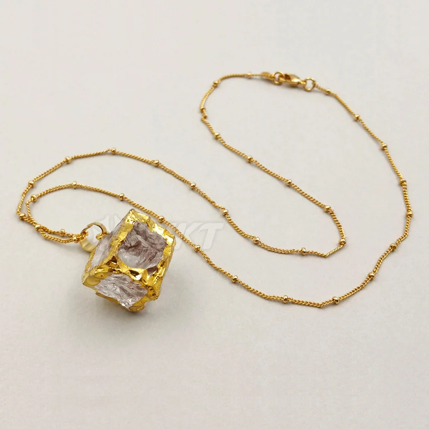 WT-N1031 WKT оптовая продажа ювелирных изделий натуральный кристалл кулон ожерелье