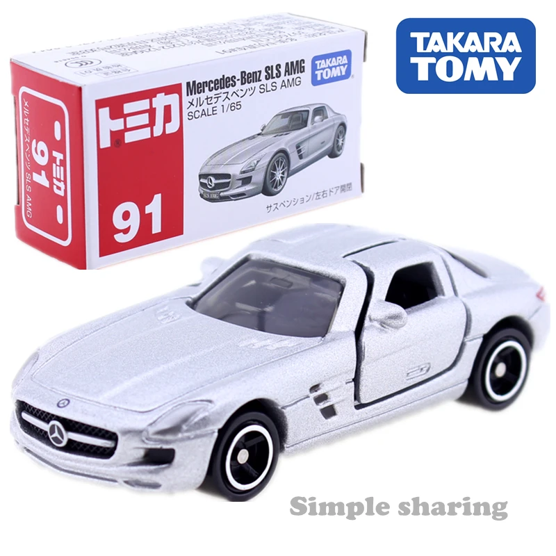 TAKARA TOMy TOMICA NO. 91 MERCEDES BENZ SLS AMG игрушечная спортивная машина 1:65 миниатюрные Детские