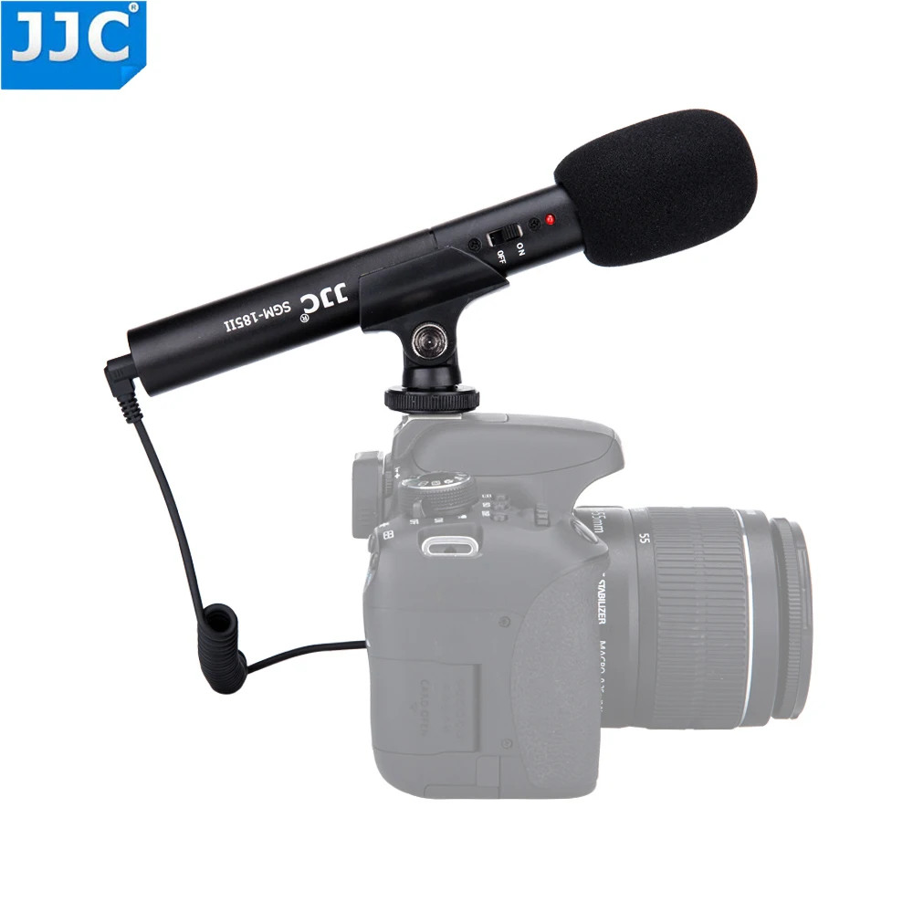 JJC камера микрофон с зажимом для Canon SONY Nikon Olympus Panasonic ZOOM DLSRs камкордер Особенности 3