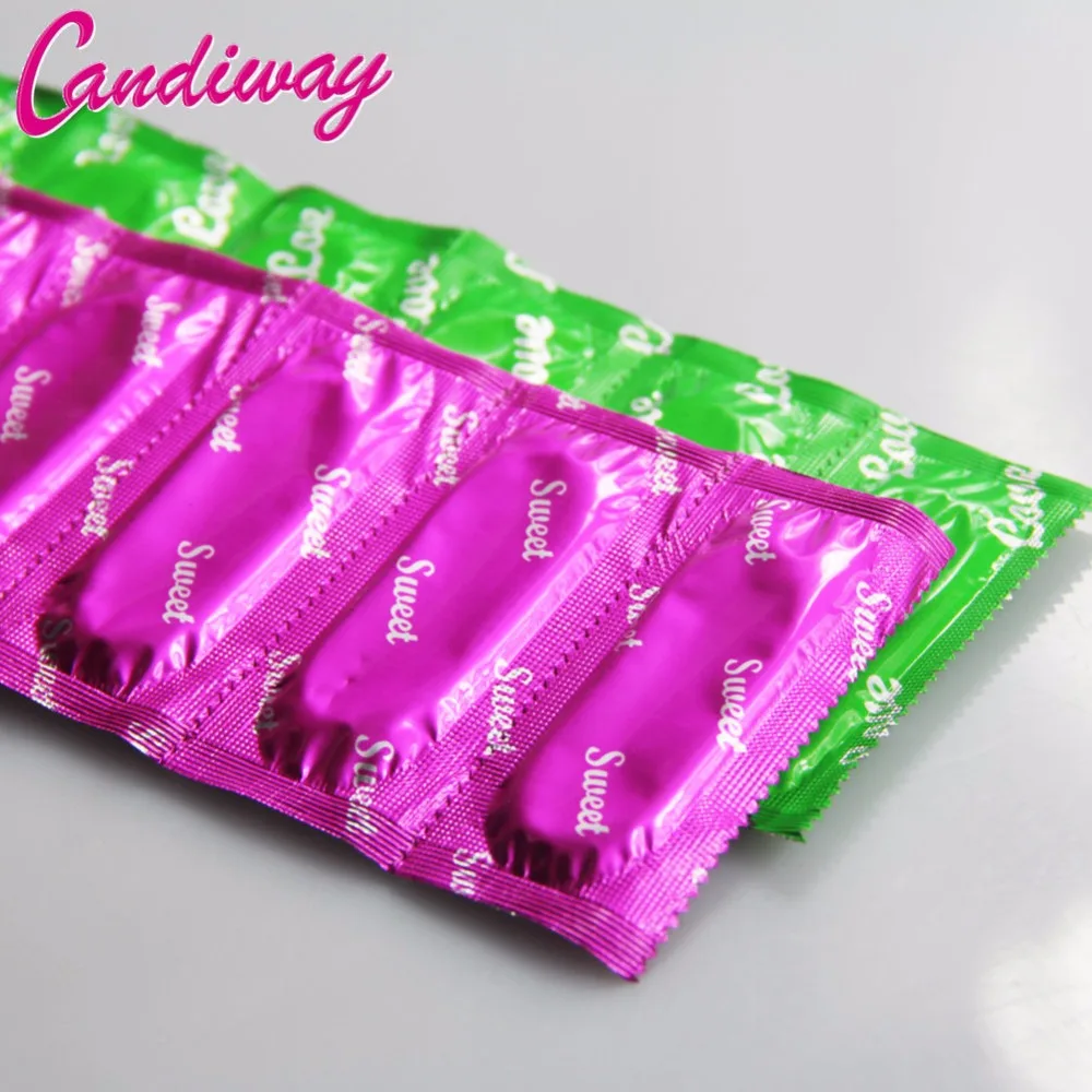 Candiway 10 шт Ультра тонкие презервативы в горошек удовольствие для него натуральные