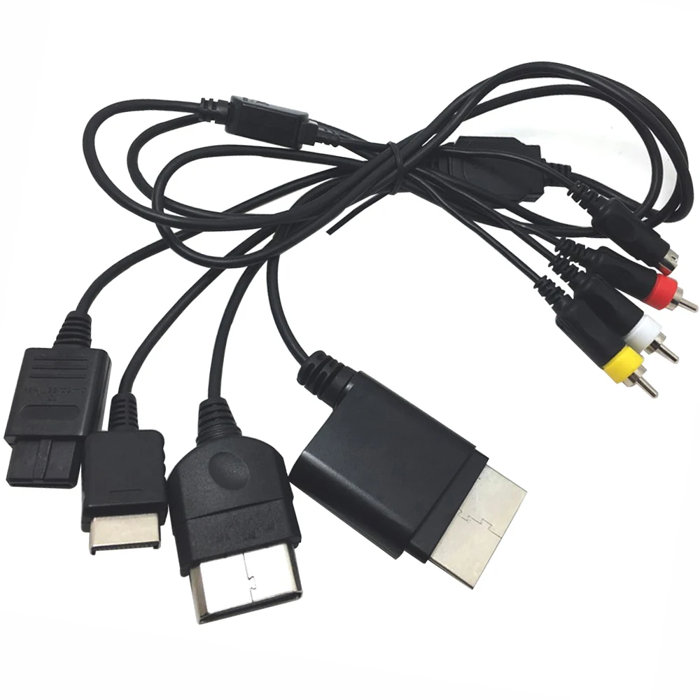 10 шт для N64/N-GC/PS1/PS2/PS3/xbox S аудио s-видео AV кабель ТВ композитный S-AV шнур | Электроника