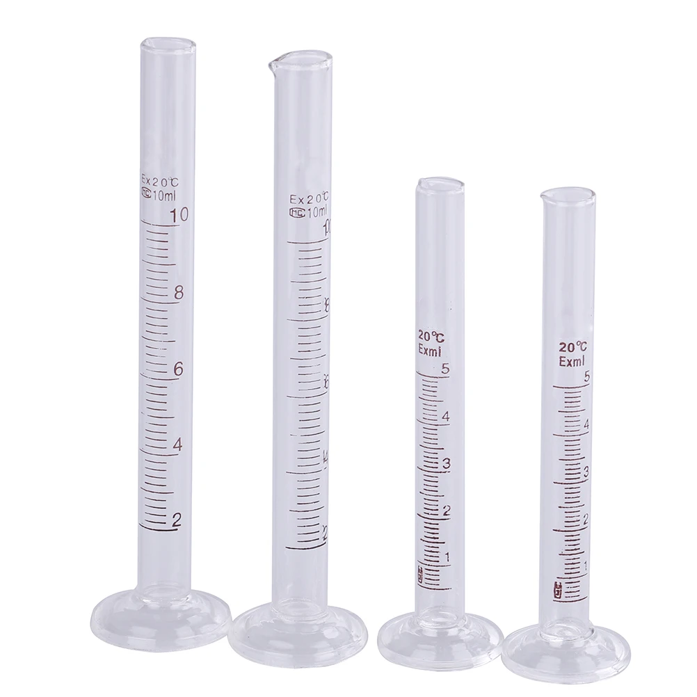 2 шт Профессиональный Градуированный лабораторный стеклянный измерительный