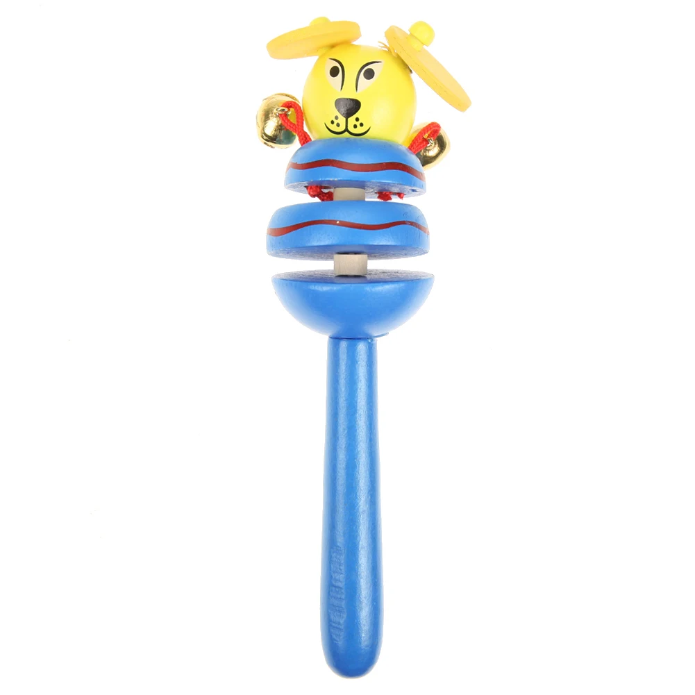 1 шт. детские игрушки погремушки деревянная активная палочка с колокольчиком