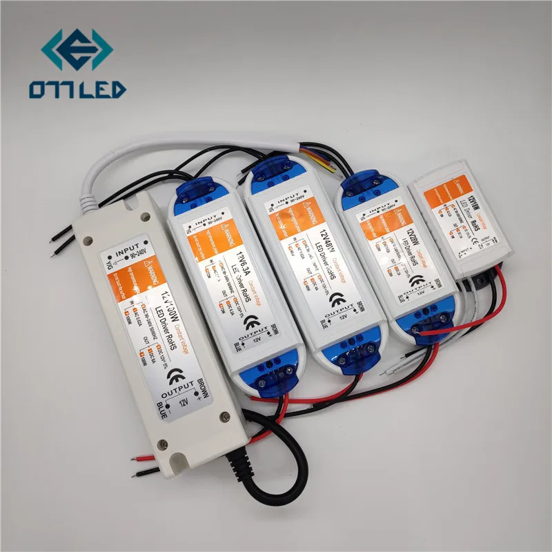 

LED Driver AC 110V 220V To DC12V LED Lighting Transformers Led Power Adapter for LED Strip 18W 28W 48W 72W 100W Power Supply NEW