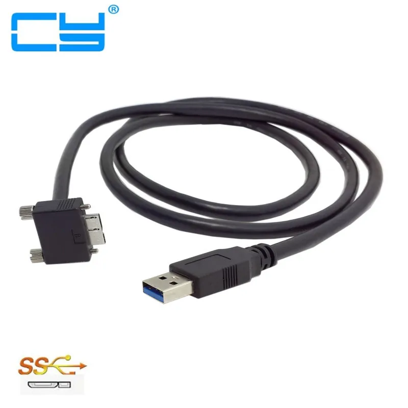 Промышленная камера 90 градусов вверх/вниз Угловой Micro B USB 3 0 Резьбовая оправа к