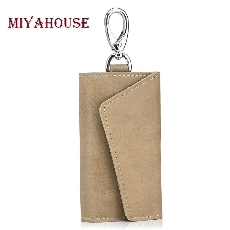 Miyahouse Лидер продаж унисекс ключницы винтажные мужские автомобильные ключницы для женщин Организатор ключей экономки кошелек с держателем для карт