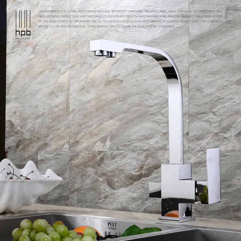 HPB латунный хромированный полированный двухфункциональный смеситель для