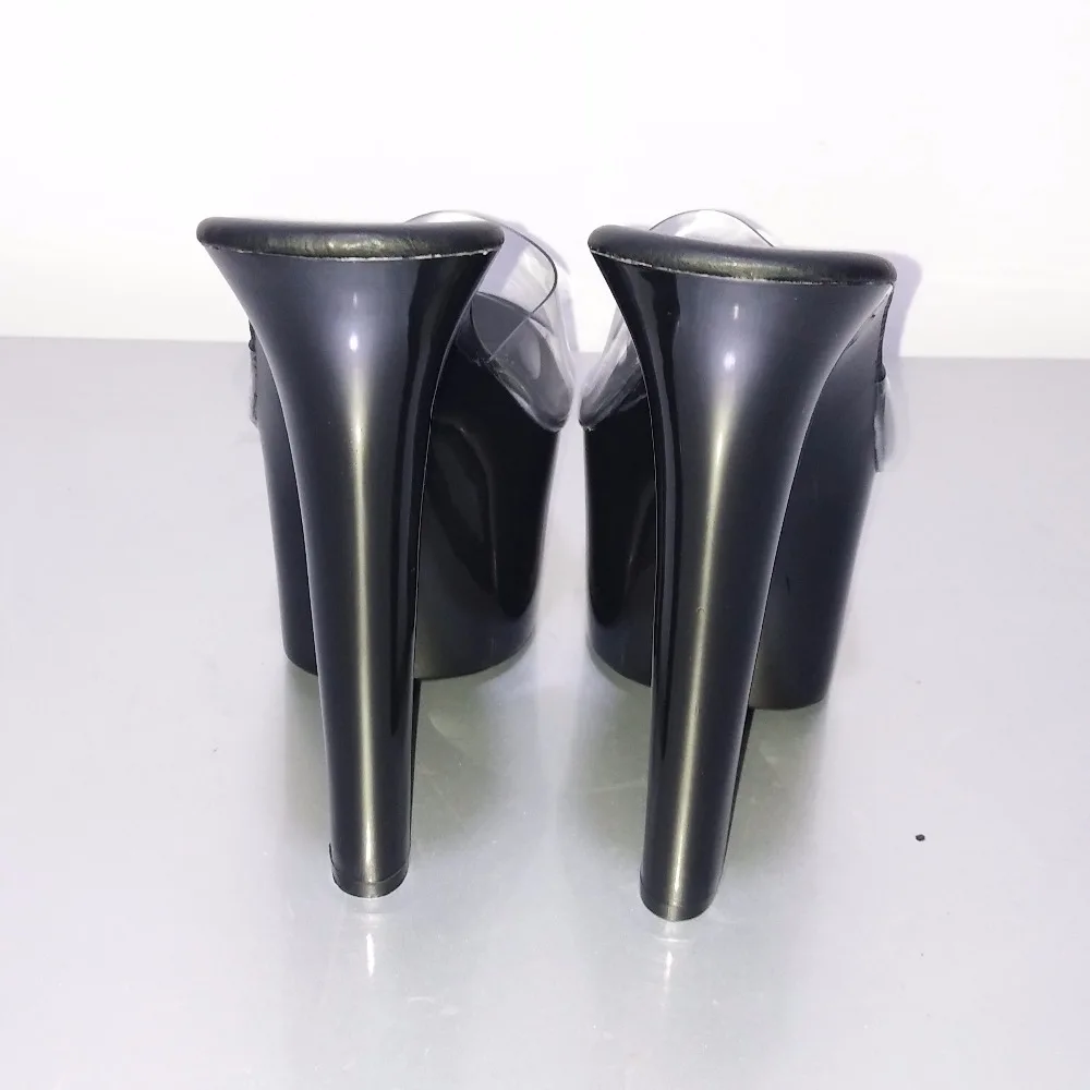 All-Match Comfortable Black 7 Inch Stiletto With Platform Shoes Clear Stripper Sexy 17CM High-Heeled Dance | Спорт и развлечения