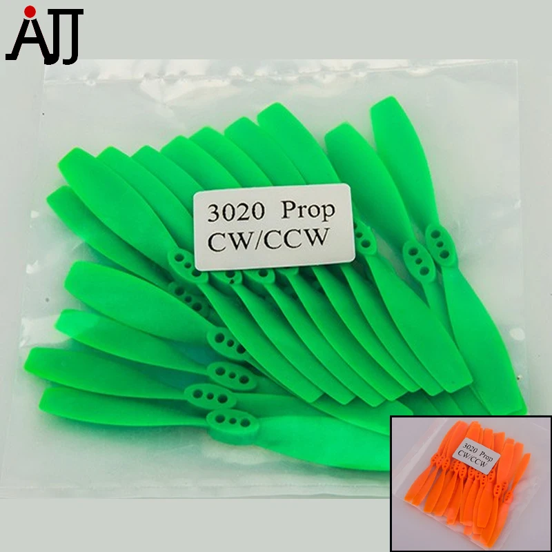 10 пар Rctimer 3x2 '񟼼 мини CW CCW пропеллер FPV гоночный реквизит Pro Оранжевый Зеленый