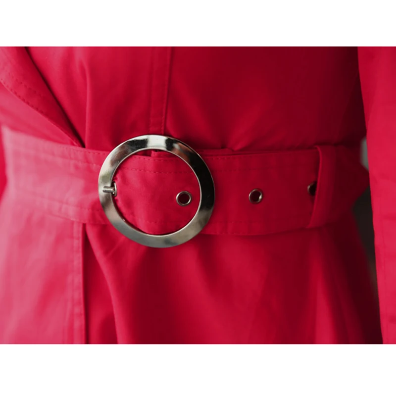 Пальто для женщин 2019 новые весенние модные элегантные длинные пальто красного