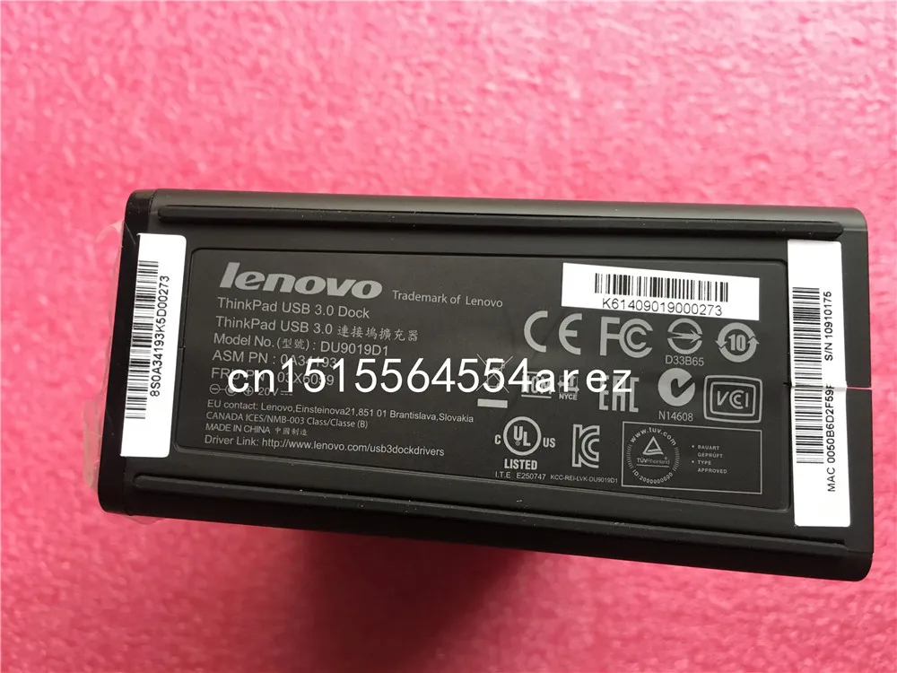 Новый оригинальный ноутбук Lenovo ThinkPad USB 3 0 док Порт репликатор DU9019D1|ЖК-экран для