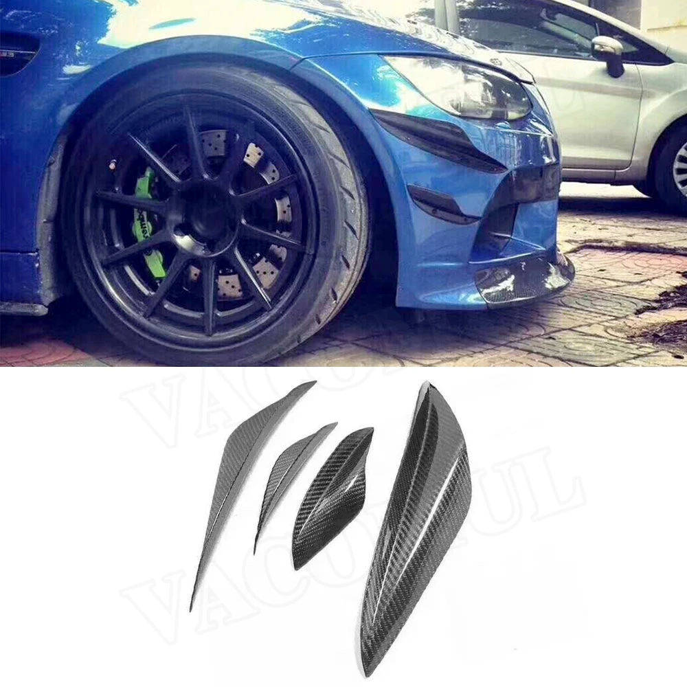 

Car 3 Series Front Bumper Side Trim Canards Splitters Spoiler for BMW E90 E92 E93 M3 2012 - 2019 Fins Shark Style Decoration