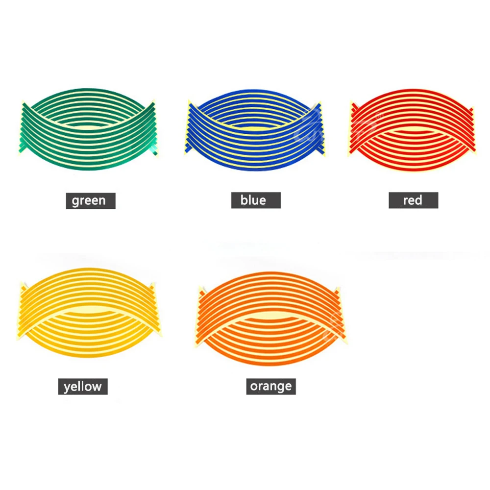 16 шт. светоотражающие наклейки на колеса мотоцикла | Автомобили и мотоциклы