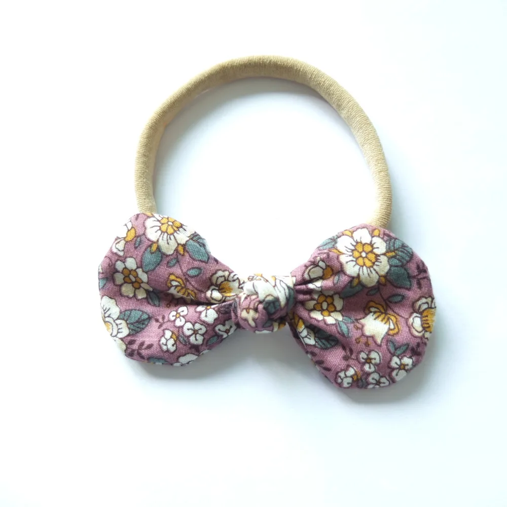 Повязка на голову из хлопковой ткани с бантом банты для волос бант узлом Мягкий