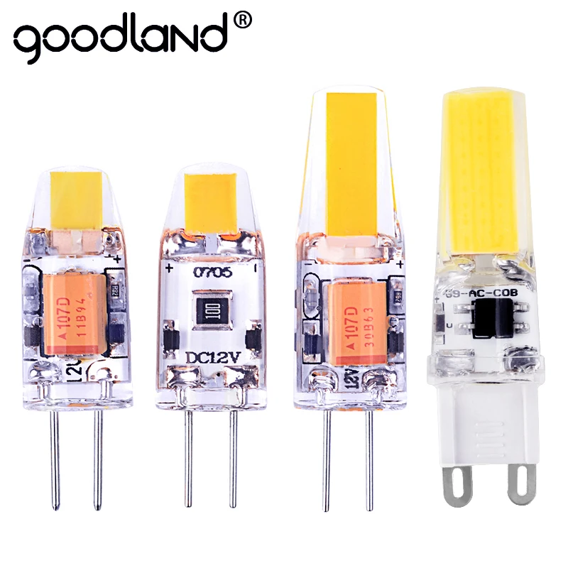 Светодиодная лампа Goodland G4 G9 3 Вт 6 светодиодная лампочка переменный ток 220 В