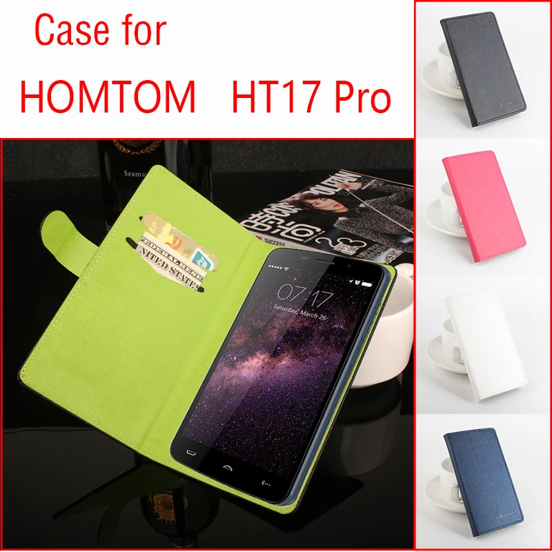 Для HOMTOM ht17 Pro Чехол для телефона Модный Чистый Цвет Фолио Флип Премиум PU кожаный