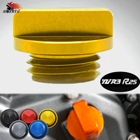 motorcycle accessories parts engine oil drain plug sump nut cup plug cover engine oil cup for yamaha yzf r3 r25 2014 2015 2016