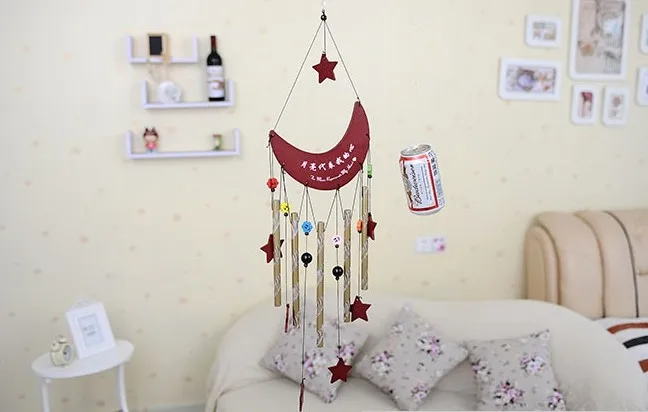 Полулуноходные алюминиевые трубчатые колокольчики эффектные украшения для дома