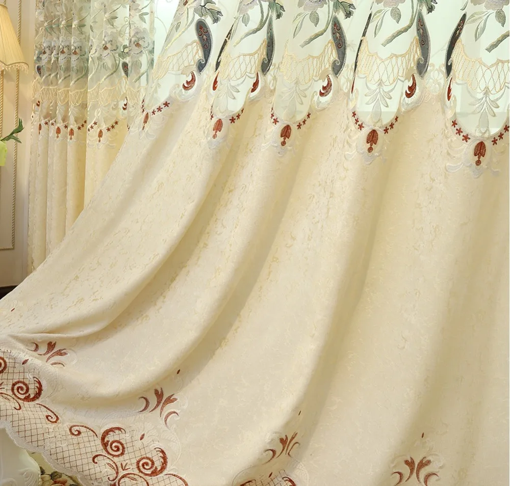 Европейские Роскошные жаккардовые вышитые современные минималистичные