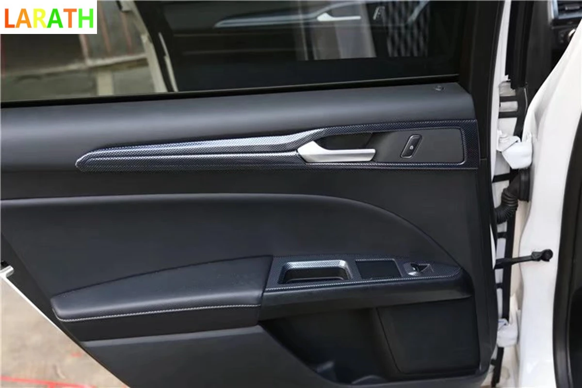 Для Ford Mondeo 2013-2018 красное дерево углеродное волокно Автомобильный интерьер