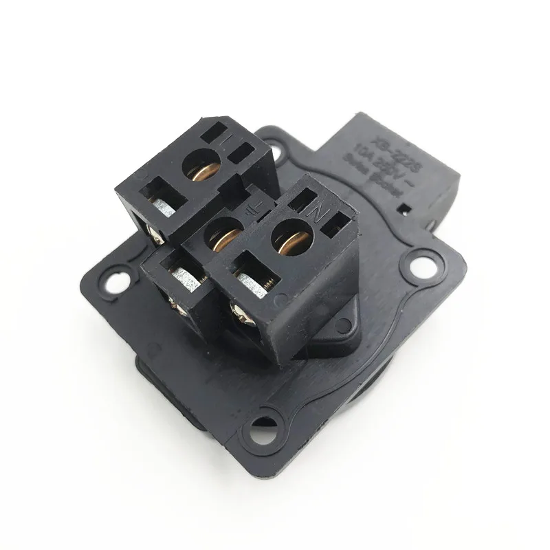 Синий Швейцария промышленная безопасность розетка 10A 250V IP44 CE круглая крышка