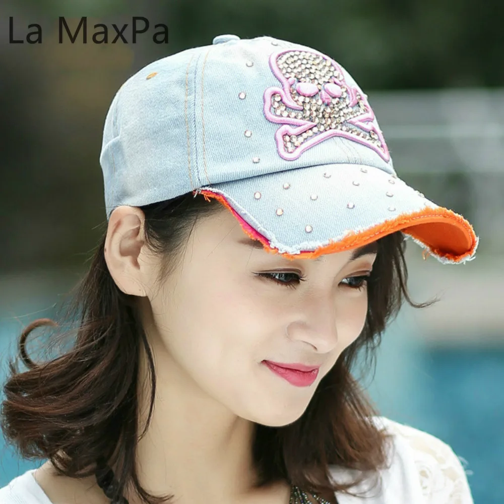 Череп Логотип Женщина Плоская Верхняя Часть Шляпы Регулируемая Snapback Плоский