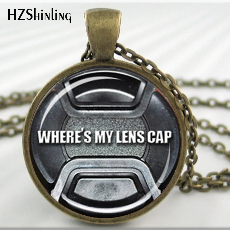 Женская черно белая крышка для объектива HZ1|camera pendant|camera necklacenecklace camera |