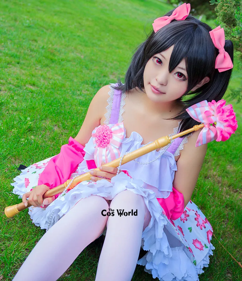 Love Live School Idol Project Yazawa Nico Flower Fairy Tube Топы платье униформа наряд аниме маскарадные