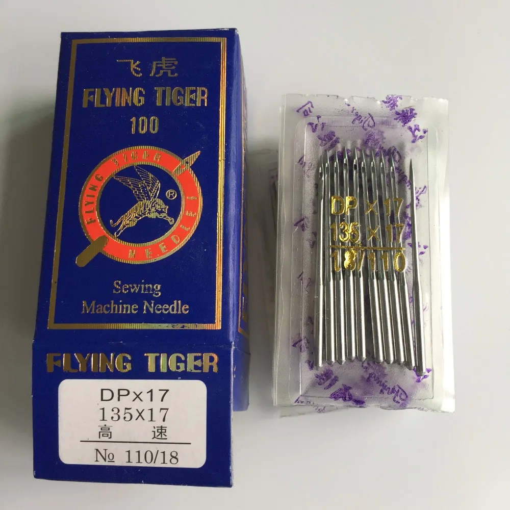 100pcs/lot Flying Tiger DPX17 110/18 Industrial Sewing Machine Needles Stainless Steel New Arrival | Дом и сад