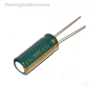 100 шт. 2700 мкФ 6,3 В 6,3 мкФ алюминиевые электролитические конденсаторы 10*20 Лучшее качество Новый оригинал