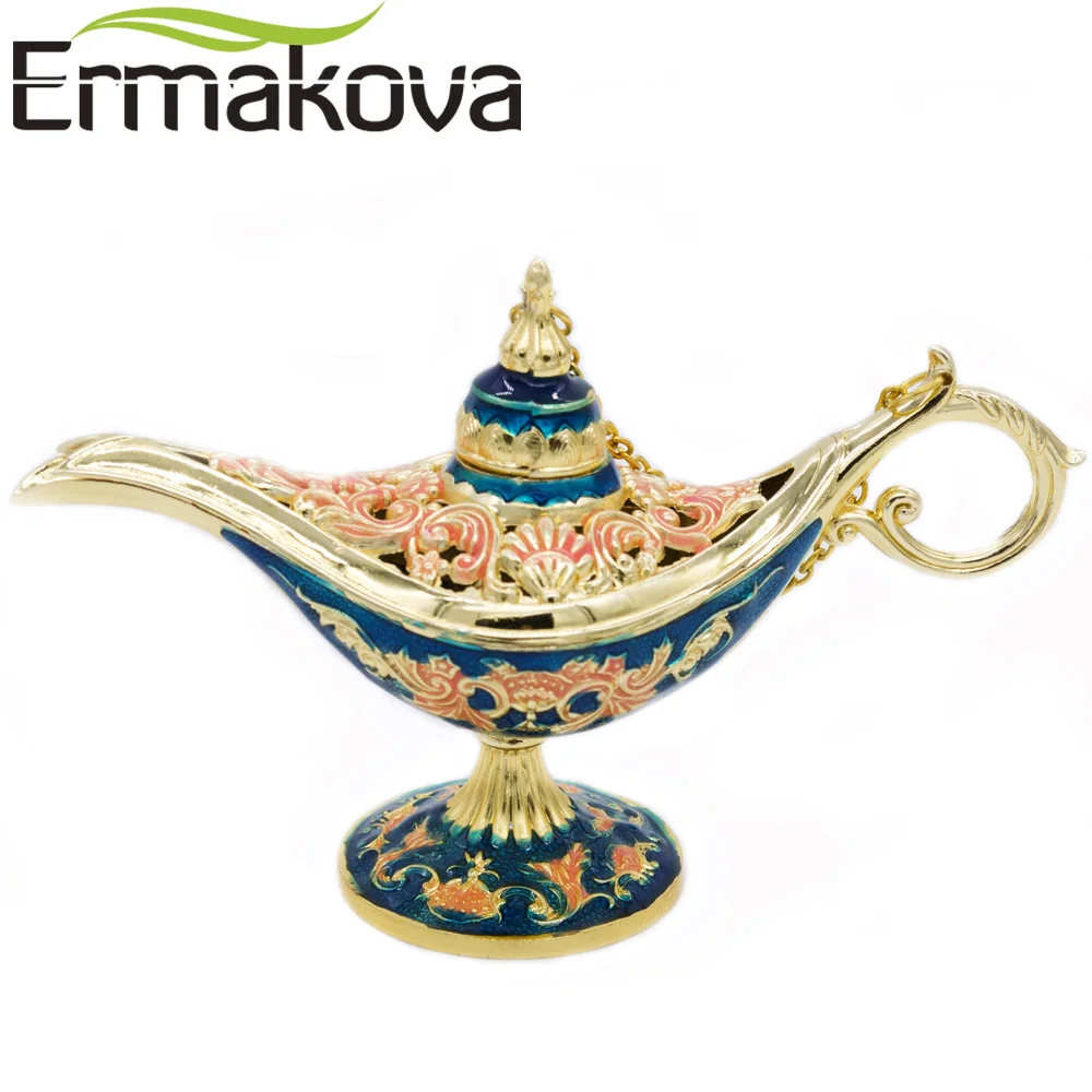 Красочная металлическая волшебная лампа ERMAKOVA в стиле ретро бриллиантовое масло