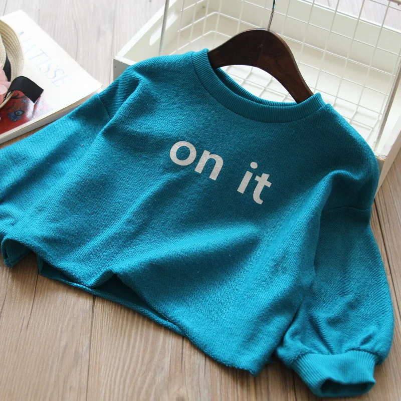 Mihkalev kids sweatshirt for girl autumn clothing outfits 2018 leisure litter girls clothes children long sleeve tops | Детская одежда