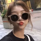 Женские круглые солнцезащитные очки COOYOUNG в стиле ретро с цветными линзами, цвет в ассортименте