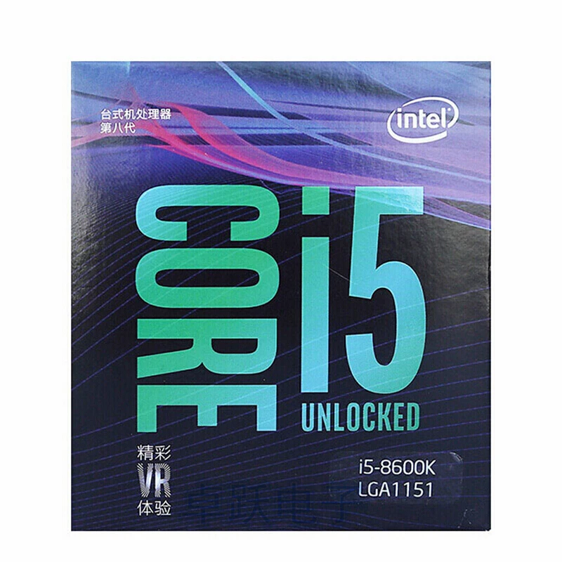 Intel ПК компьютер Core i5 8 серии процессор I5 8600K I5-8600K в штучной упаковке процессор LGA 1151-land FC-LGA 14 нанометров шесть ядер