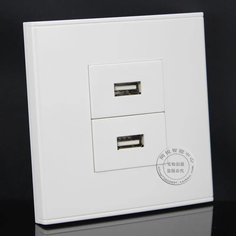 Настенная Лицевая панель 2 порта USB удлинитель данных настенная розетка |