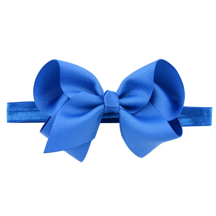 2,5/4/6 дюймов Бутик Grosgrain ленты банты, повязки на голову для малышей милый, украшение-бант, женская с Эластичная лента Женские аксессуары для волос - Цвет: 6