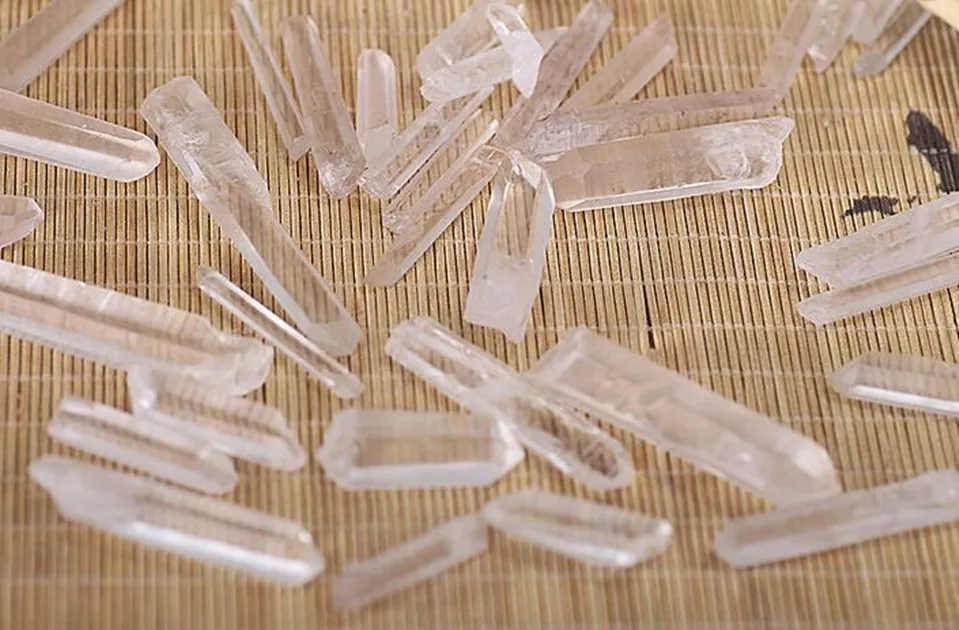 100 г Clear Кварцевый Точка размагничивания Исцеление Кристалл Кулон DIY ремесел