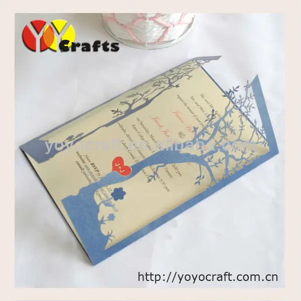 Лазерная резка дерева дизайн Пригласительные карты бесплатный логотип размер и