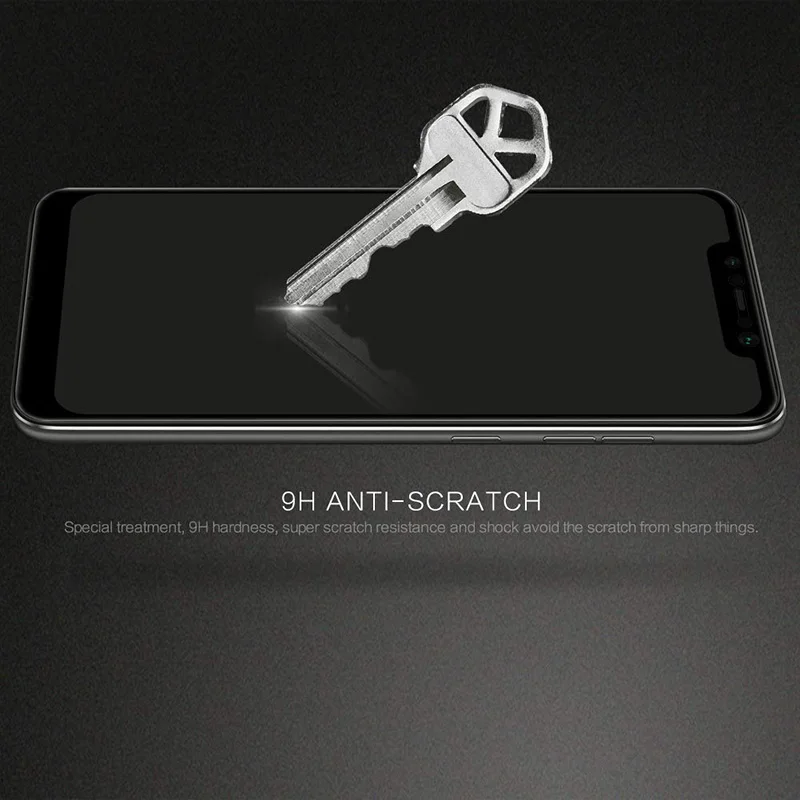 Защитная пленка для экрана Xiaomi Pocophone F1 закаленное стекло с полным покрытием