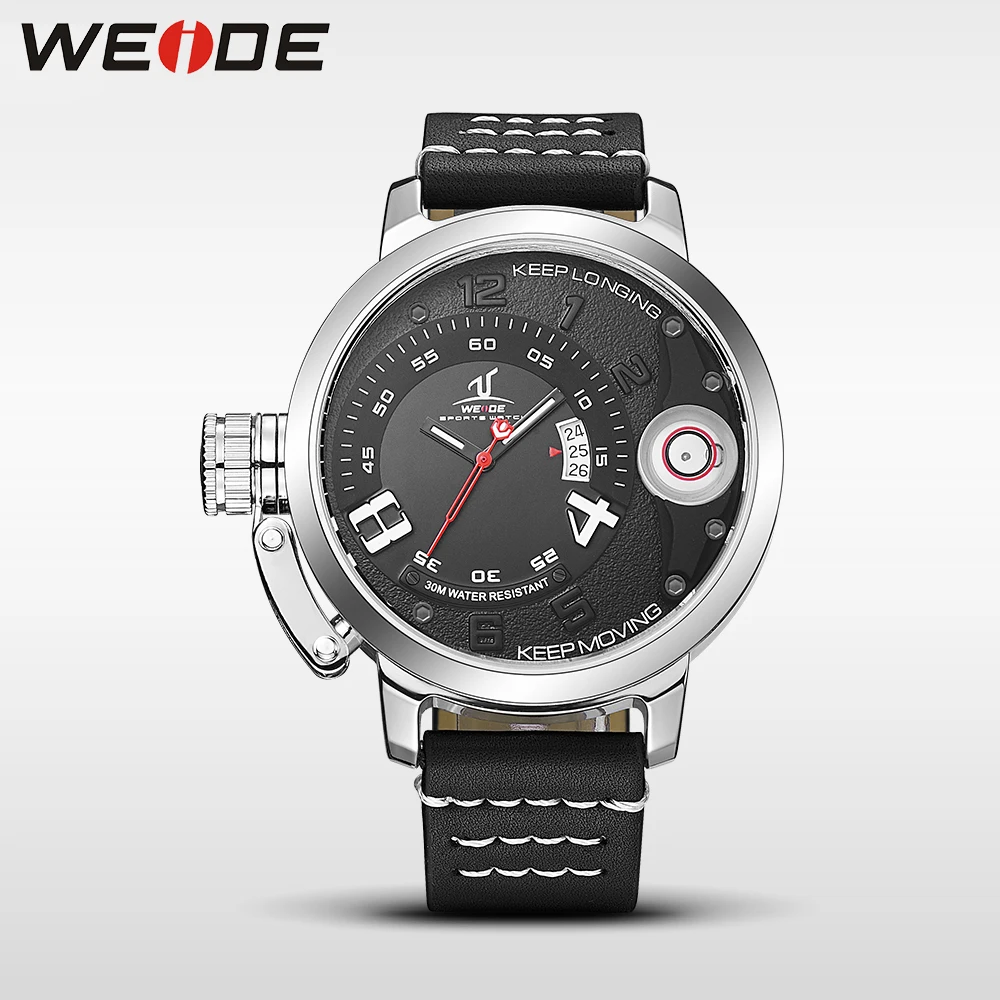 WEIDE мужские часы Лидирующий бренд роскошные Кварцевые спортивные наручные
