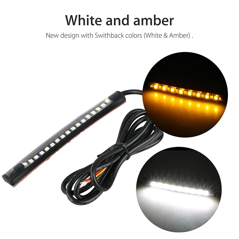 Янтарный (сигнал поворота) и белый (тормоз) переключатель течёт 17 светодиодный