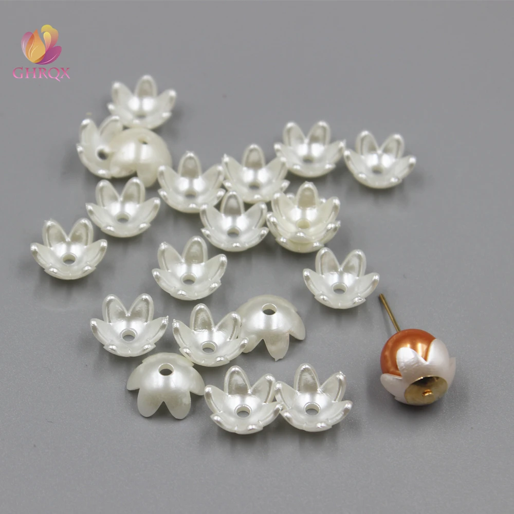 Бусины из АБС пластика с имитацией под жемчуг подвижные шапочки для бижутерии