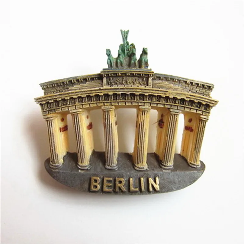 3D Resin Handmade Crafts Souvenirs Magnets Berlin Germany Brandenburg Gate Fridge Magnet | Дом и сад