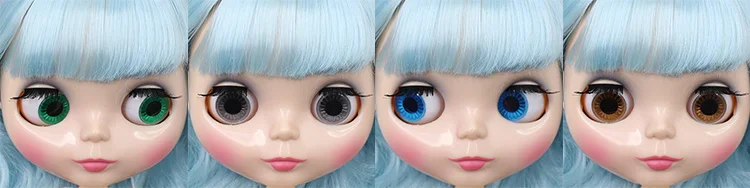 Смешанные голубые волосы для суставов обнаженные куклы Блит | Игрушки и хобби