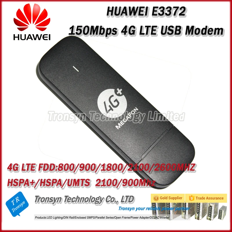 Оригинальный разблокированный HUAWEI E3372 150 Мбит/с 4G LTE USB модем с двойным портом